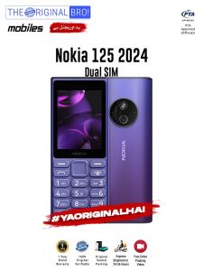 Nokia 125 2024 - PTA Approved - 12 Months Warranty - Blue - The Original Bro Mobiles - TOB36